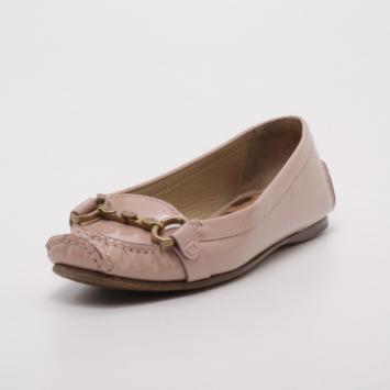 Dolce and Gabbana Pink Patent Horsebit Loafers Size 39