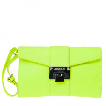 Jimmy Choo Yellow Rivera Clutch