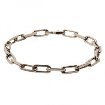 Cartier Santos de Cartier 18K White Gold Chain Bracelet 20CM