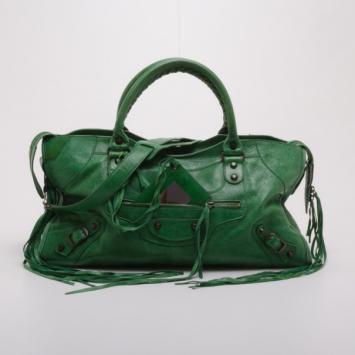 Balenciaga Green Classic Part Time Tote