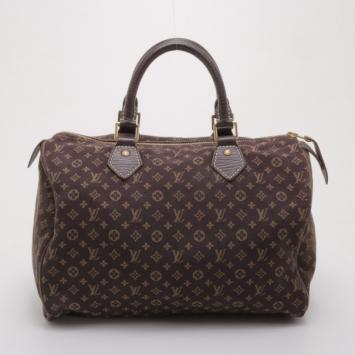 Louis Vuitton Ebene Mini Lin Speedy 30