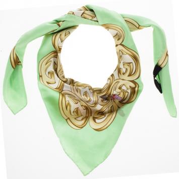 Gucci GG Printed Floral Scarf