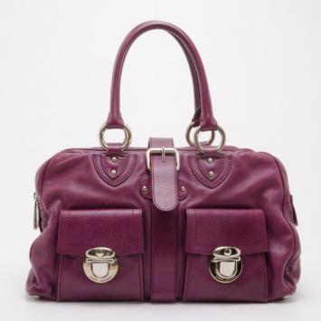 Marc Jacobs Maroon Purple Venetia Tote