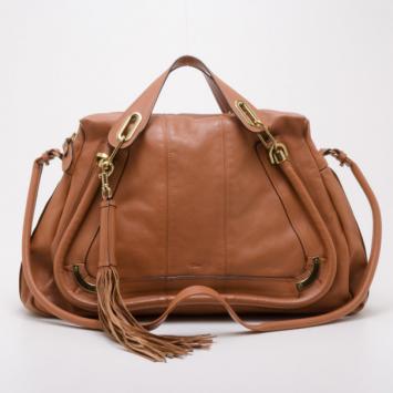 Chloe Tan Leather Paraty Limited Edition