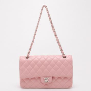 Chanel Light Pink Caviar Medium Flap