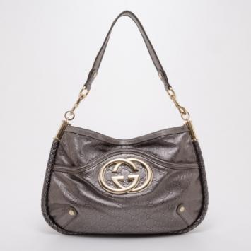 Gucci Metallic Guccissima 'Britt' Hobo 