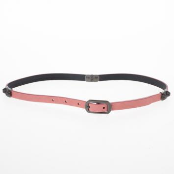 Balenciaga Pink Leather Arena Studded Belt 75 CM