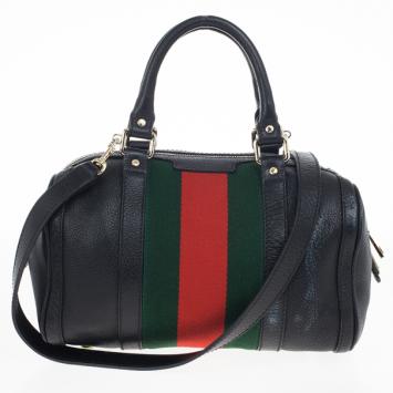 Gucci Web Detail Boston Bag 