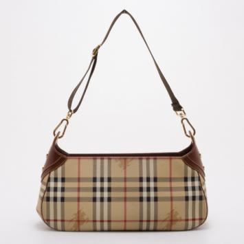 Burberry Haymarket Check Sling Shoulder Bag 