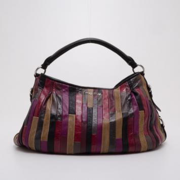 Miu Miu Patch Nappa Leather Satchel