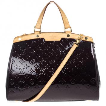 Louis Vuitton Amarante Vernis Monogram Brea MM
