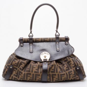 Fendi Zucca Magic Medium Satchel Handbag