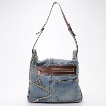 Dolce and Gabbana Distressed Denim Hobo