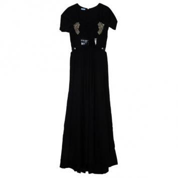 Gucci Black Embellished Gown M