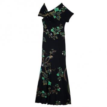 Roberto Cavalli Floral Maxi Dress M