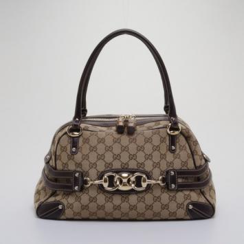 Gucci Monogram Wave Medium Boston Bag