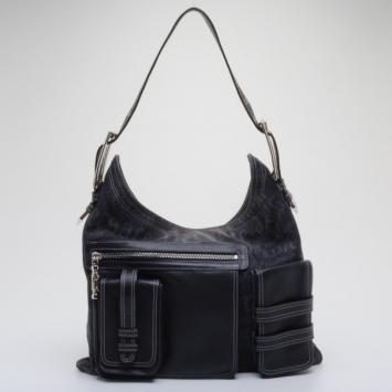 Versace Denim Shoulder Bag