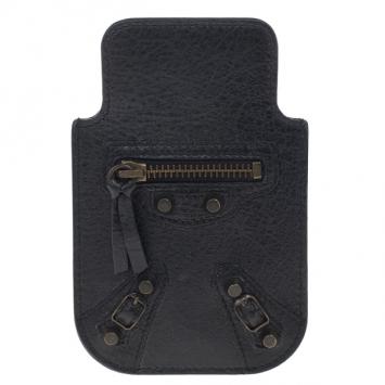 Balenciaga Black Leather iPhone 5/5S Case