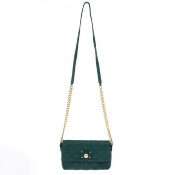 Marc Jacobs Green Quilted Leather Small Single Shoulder Bag