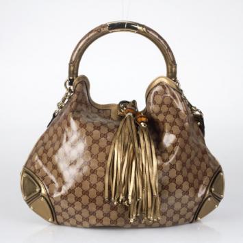 Gucci Indy Monogram Crystal Bag