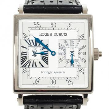 Pre Owned Roger Dubuis Limited Edition Golden Square 18k White Gold Mens Wristwatch 42 MM