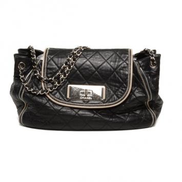 Chanel Black Accordion Flap Bag