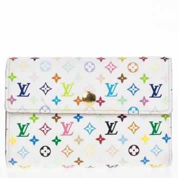 Louis Vuitton White Multicolore Alexandra Wallet