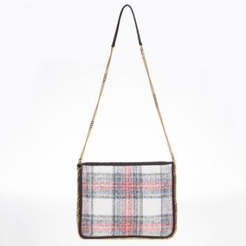 Stella McCartney Multicolor Falabella Tartan Crossbody Bag