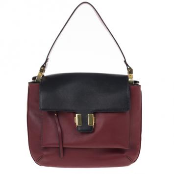 Chloe Red Amelia Tricolor Bag