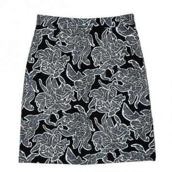 Balenciaga Floral Print Jacquard Skirt XS