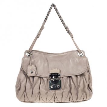 Miu Miu Sacca 2 Matelasse Hobo