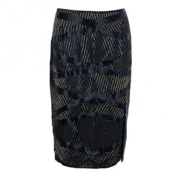 Escada Embellished Pencil Skirt M