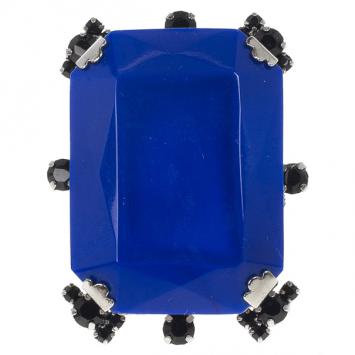 Christian Dior Cocktail Blue Giant Ring Size 52