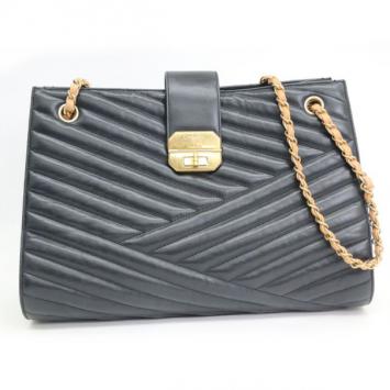 Chanel Black Leather Large Gabrielle Flap Bag