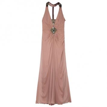 Temeperley Vega Embellished Silk Chiffon Gown M