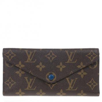 Louis Vuitton Blue Monogram Canvas Envelope Josephine Wallet