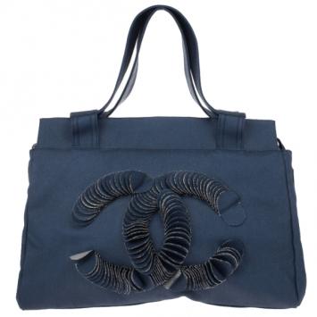 Chanel Denim Disc Tote