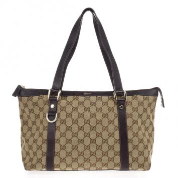Gucci Monogram Medium Abbey Tote 