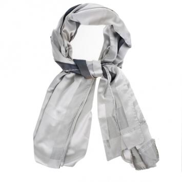 Chanel Grey Metallic Stole