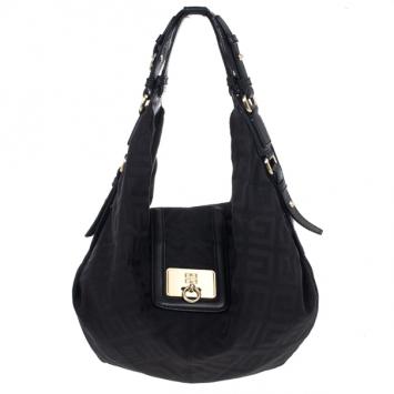 Givenchy Monogram Canvas Logo Hobo