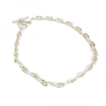 Hermes Chaine d'Ancre Silver Necklace MM
