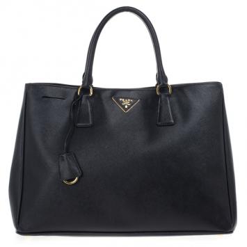 Prada Black Saffiano Lux Tote Bag