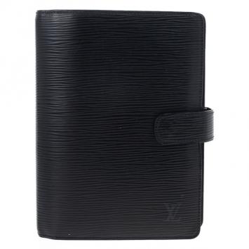 Pre Owned Louis Vuitton Black Epi Electric Medium Agenda Cover