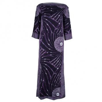 Miu Miu Dot Print Silk Kaftan S