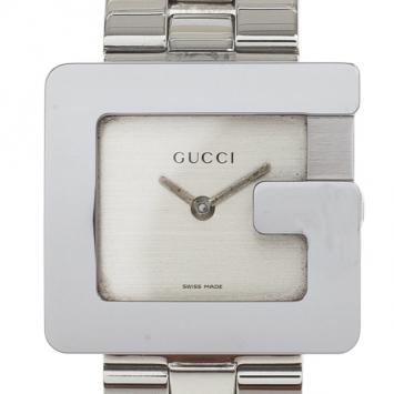 Gucci Cream Stainless Steel 3600J Women's Wristwatch 27MM