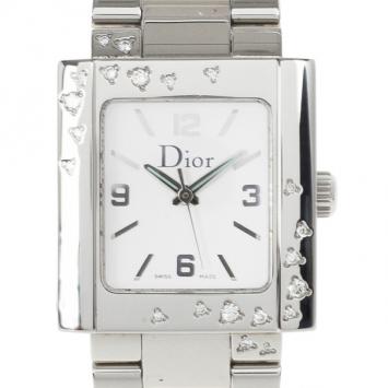 Christian Dior White Stainless Steel Riva Womens Wristwatch 24.5MM
