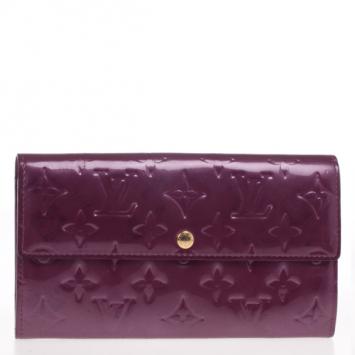 Louis Vuitton Purple Monogram Vernis Sarah Wallet