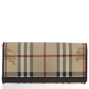 Burberry 'Haymarket Check' Continental Flap Wallet