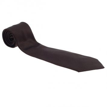 Pre Owned Ermenegildo Zegna Brown Silk Tie