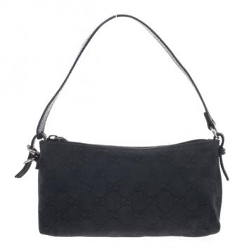 Gucci Black Canvas Pochette Bag